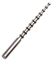 Beaded Dipstick Urethra Plug Stainless Steel