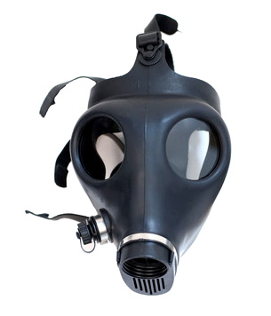 Black Rubber Gas Mask