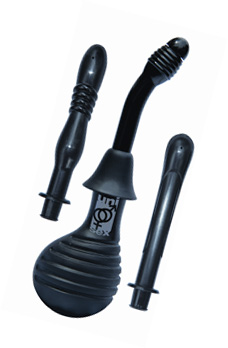 Uni-Sex Enema Douche Bulb w/ 3 Nozzles