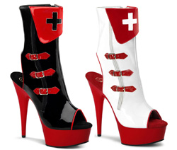 Nurse Ankle Booties Open Toe and Back